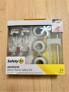 NEW Safety 1st Adhesive Décor Home Safety Kit – 24 Piece Childproofing Set